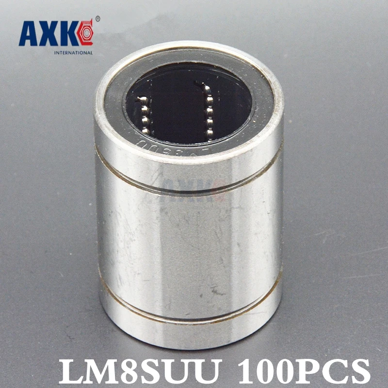 2023 Linear Rail 8*15*17mm 100pcs Lm8suu+100pcs Lm8uu+100pcs Lm12uu 12x21x30mm Linear Bearings Motion Bush Bushing Total 300pcs