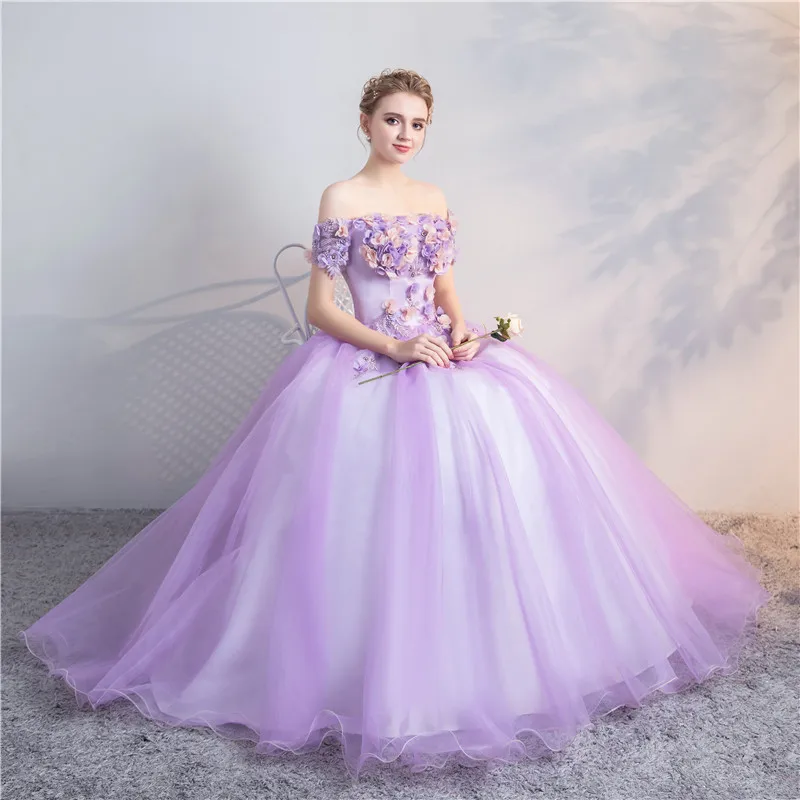 Quinceanera Dresses 2024 New The Party Prom Short Sleeve Shoulder Ball Gown Sweet Floral Print Vestidos Debutantes Customized