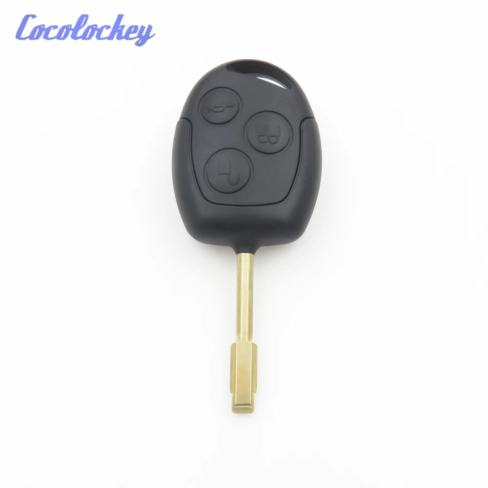 Cocolockey Remote Key Fob Case Fit for FORD Mondeo Fiesta 3Button Replacement Keyless Enter Key Shell Cover High Quality