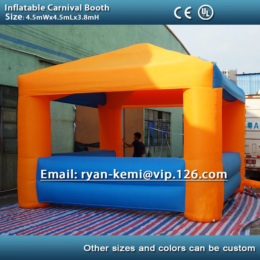 

4.5m15ft Inflatable Carnival Booth Promotional Inflatable Bar Stall Advertising Tent Outdoor Promotion Events Display Exhibition