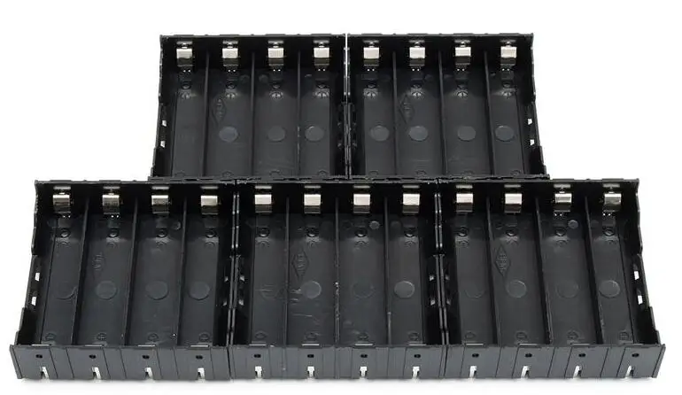 90pcs/lot MasterFire Black Plastic 18650 Battery Storage Box Holder Cover Case Pin For 4 x 18650 Rechargeable Lithium Batteries