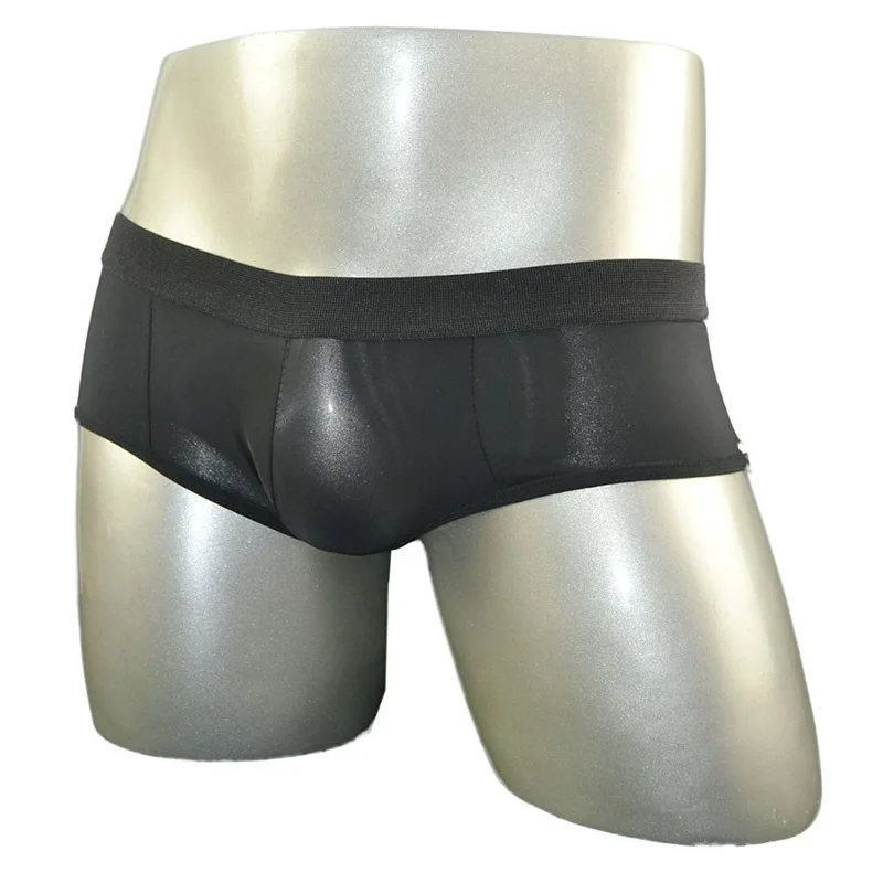 Black Red Light Blue Pink Low rise Men\'s Sexy Boxers Shorts male ice milk Panties Underwear Boxer 0611-1P