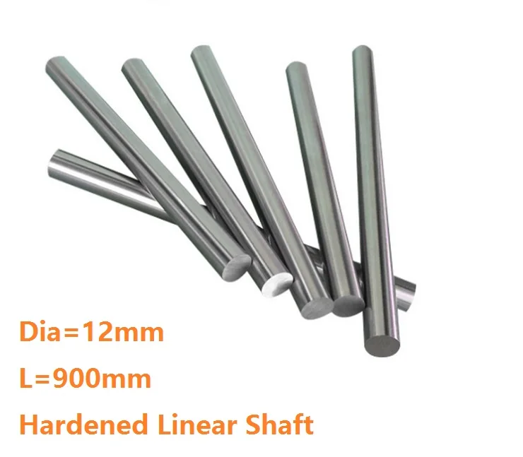 10pcs/lot Dia 12mm shaft 900mm long Chromed plated linear shaft hardened shaft rod bar rail guide for 3d printer cnc parts