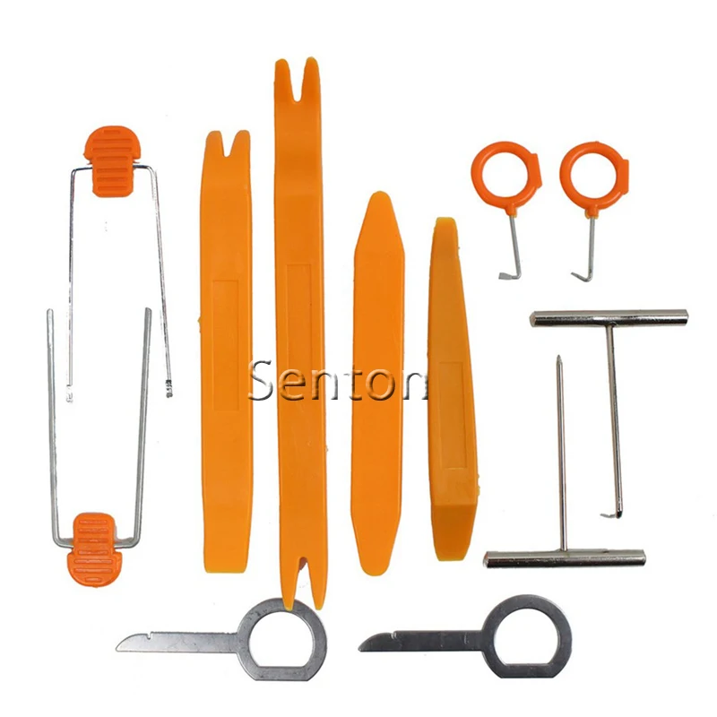 ZD 12Pcs Car Panel Pry Disassembly Tool For Citroen C4 C5 Hyundai Solaris I30 VW Polo T5 Ford Fiesta Fusion Mustang Opel astra j