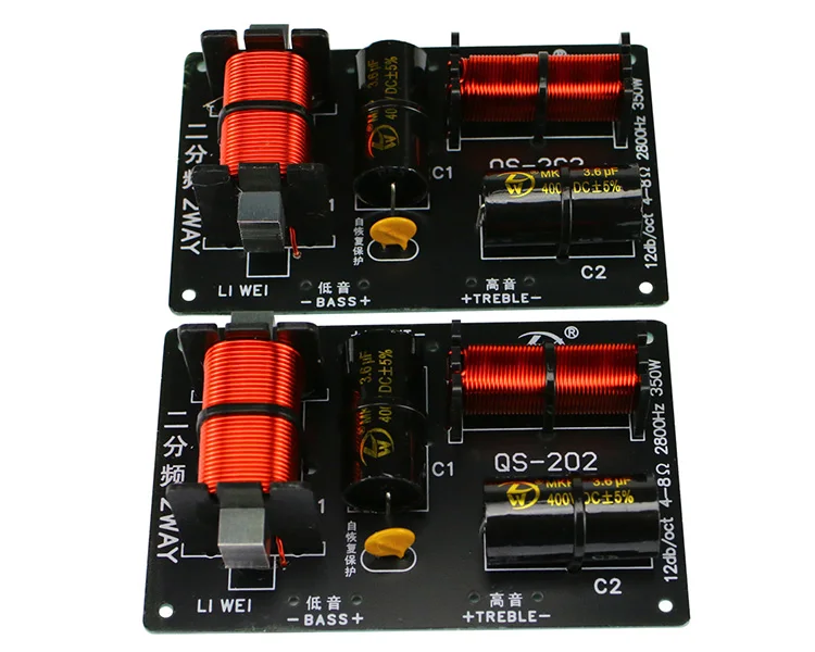 GHXAMP 350 watt 700 watt 2 Weg Crossover Audio Board Hochtöner Bass Lautsprecher Frequenz Teiler Für 4-8Ohm Lautsprecher Filter 2800 hz 2 stücke – Detail 12