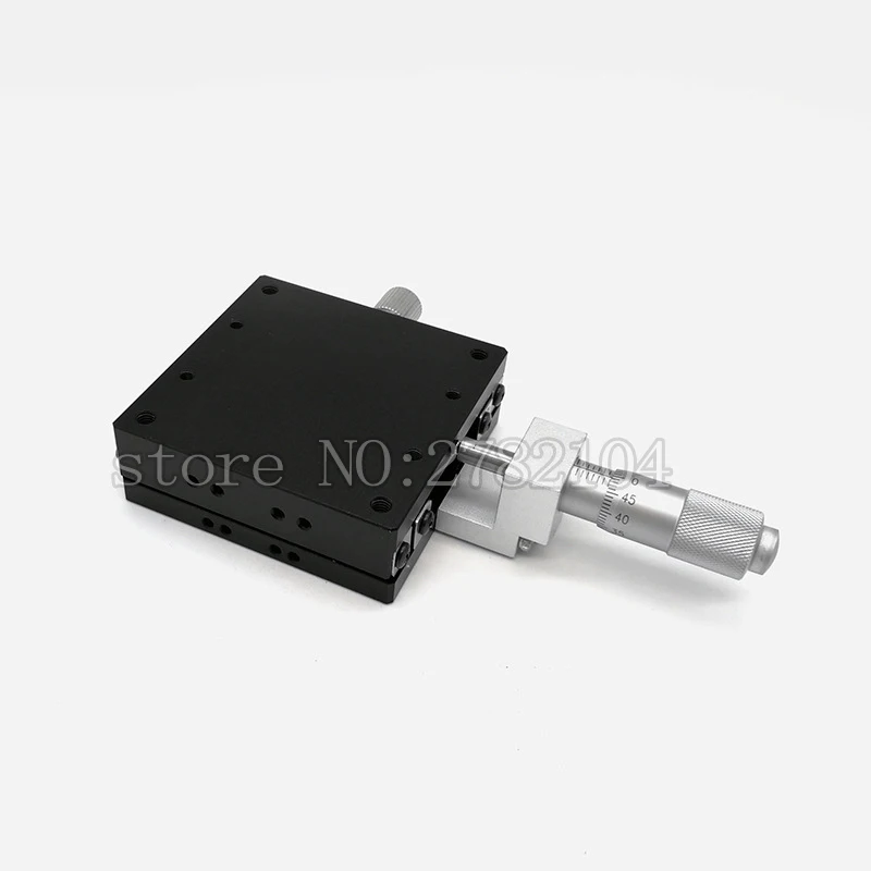 X Axis 60*60mm Knob Micrometer Sliding stage Guide Rail Type Platform Manual Displacement Sliding Table LGX60-R,LGX60-L,LGX60-C