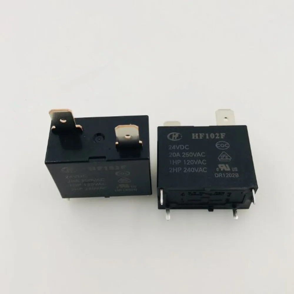 JQX-102F 24VDC 20A 250VAC HONGFA RELAY HF102F 1 From A  New and original 5pcs/lot