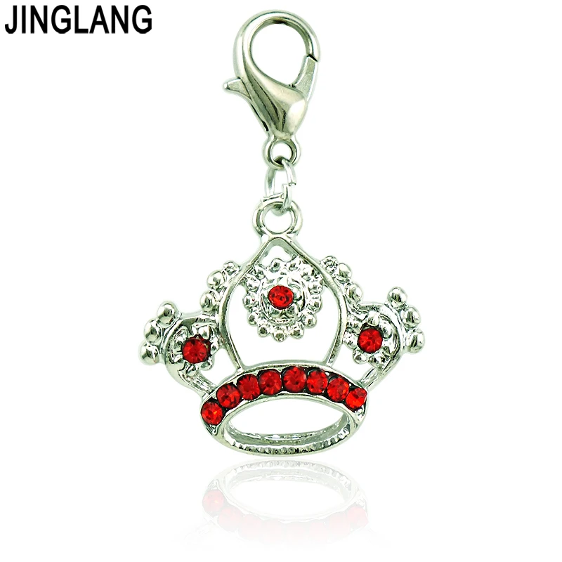 JINGLANG Lucky Hybrid Charms Colorful Alloy Pendant For Bracelet Necklace Jewelry Findings Craft Handmade 1 Psc