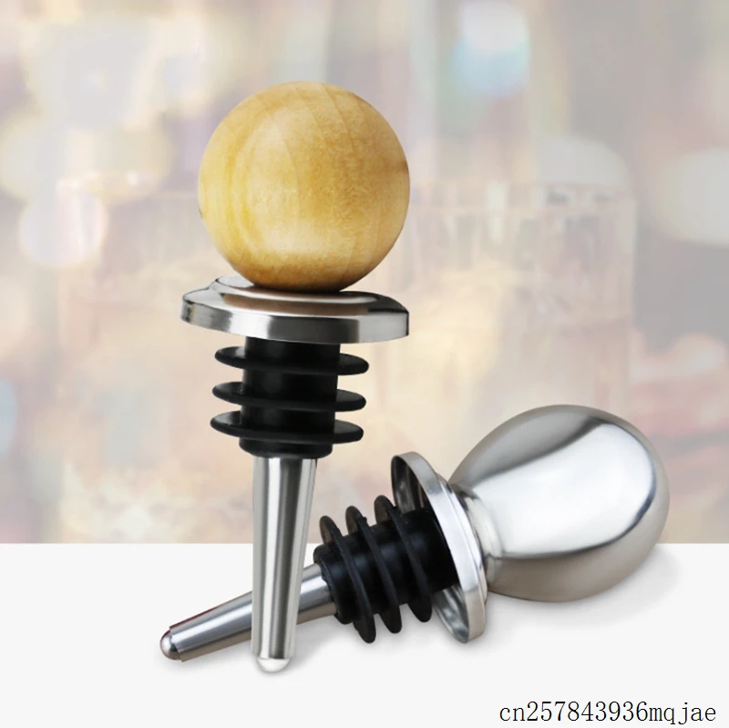 50pcs Wooden Knot Wine Stopper Zinc Alloy Twist Cap Plug Stoppers Red Wine Bottle Stoppers Storage Reusable Sealed Stoppers