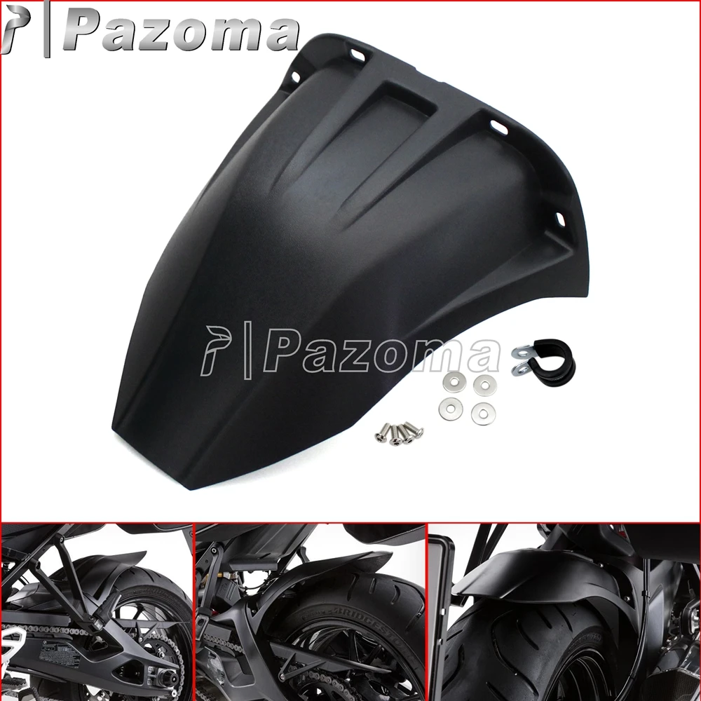 For BMW S1000XR 2015-2017 Motorcycle Black Rear Mudguard Fender Extender Extension