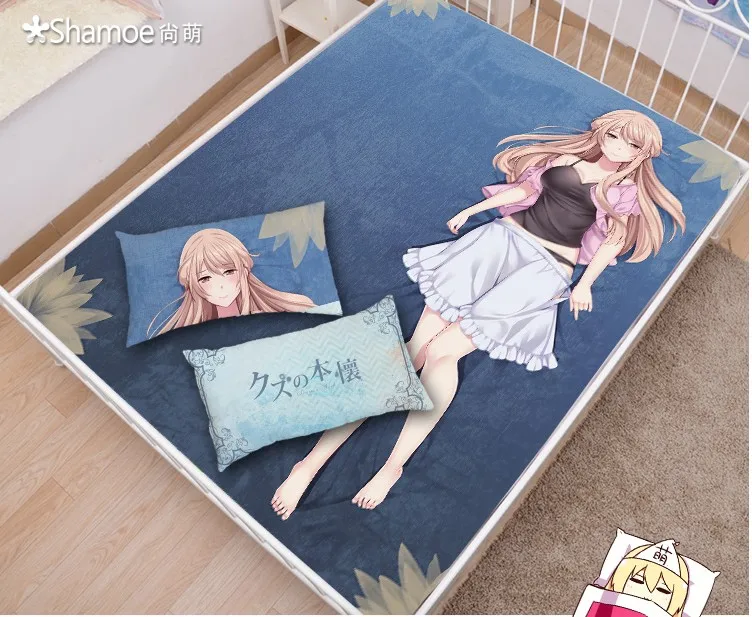 

Japanese Anime Cartoon Scum's Wish Mattress Cover Fitted Sheet Fitted cover bedspread counterpane