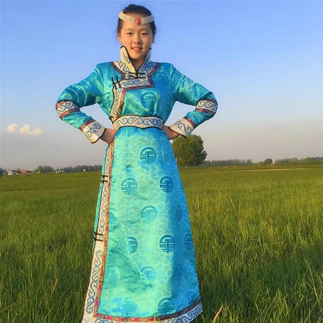 Chinese Mongolia Traditional Dress Women Ethnic Robe Vintage Grassland Spring Dance Spring AliExpress 200000532