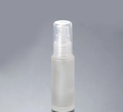 

50ml frosted glass press pump bottle with transparent pump , 50ml lotion bottle Cosmetic Packaging,50 ml glass bottle