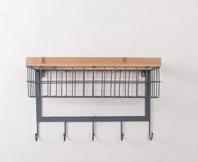 American country multilayer movable receive frame. Wrought iron shelf.