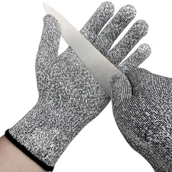 Guantes de seguridad anticortes, resistentes a las puñaladas, malla metálica de alambre de acero inoxidable, para cocina, carnicero y comida