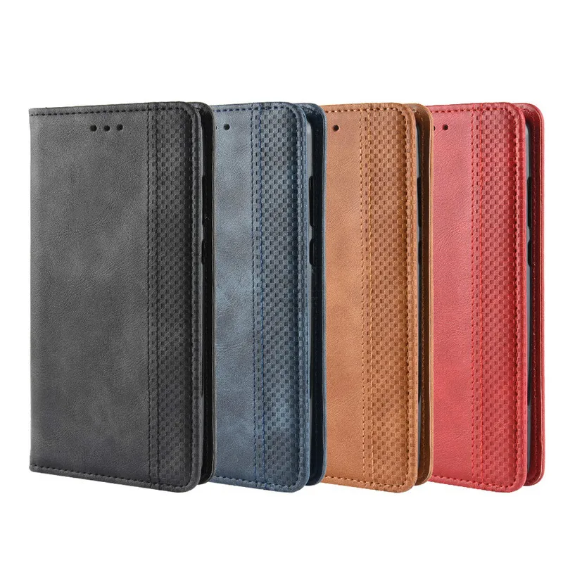 Retro Magnetic Leather Flip Cover for Asus Zenfone 6 ZS630KL Case Wallet Card Stand Soft Cover for Asus Zenfone 6 ZS630KL I01WD