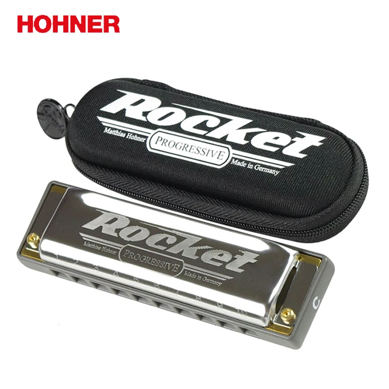 Hohner 10 Hole Rocket Diatonic Harmonica Resin Comb Blues harp, Key of C