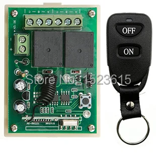 

New DC12V 2CH Remote Control Switch Automatic Door Operators Receiver Transmitter Learning code Momentary Toggle Latched