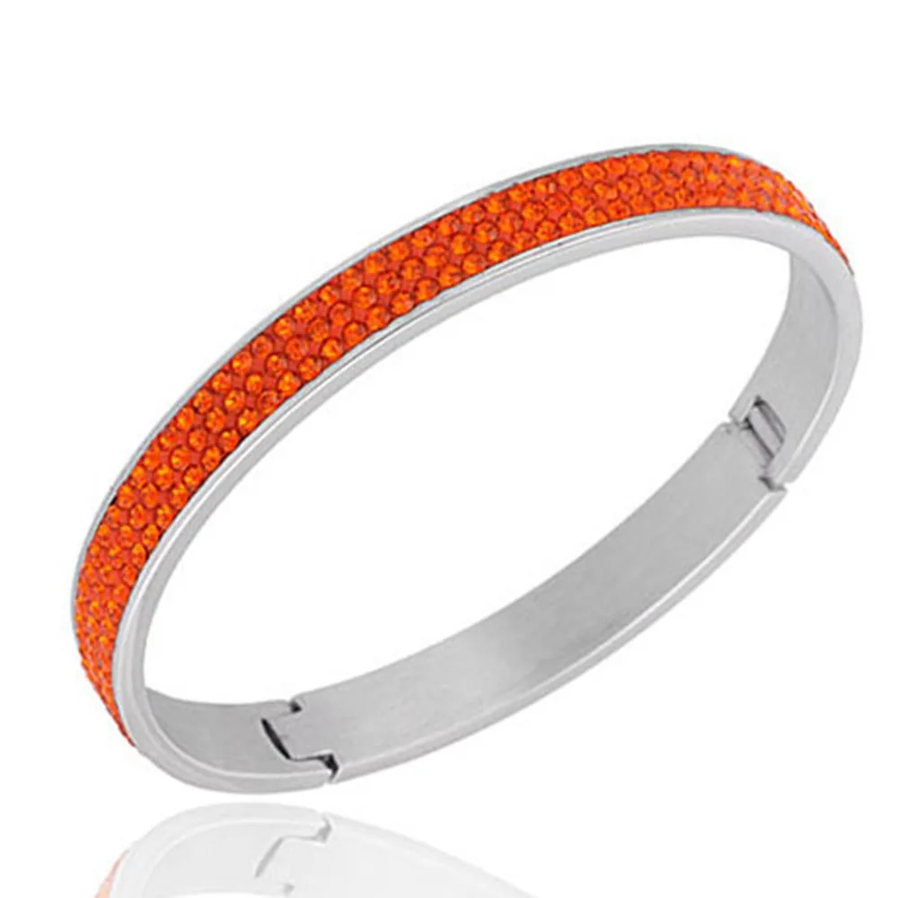 Wykwintna kryształowa bransoletka marki otwarte bransoletki Pulseira 6.3*5.6cm moda kryształowa biżuteria bransoletki hurtowo — zdjęcie 6