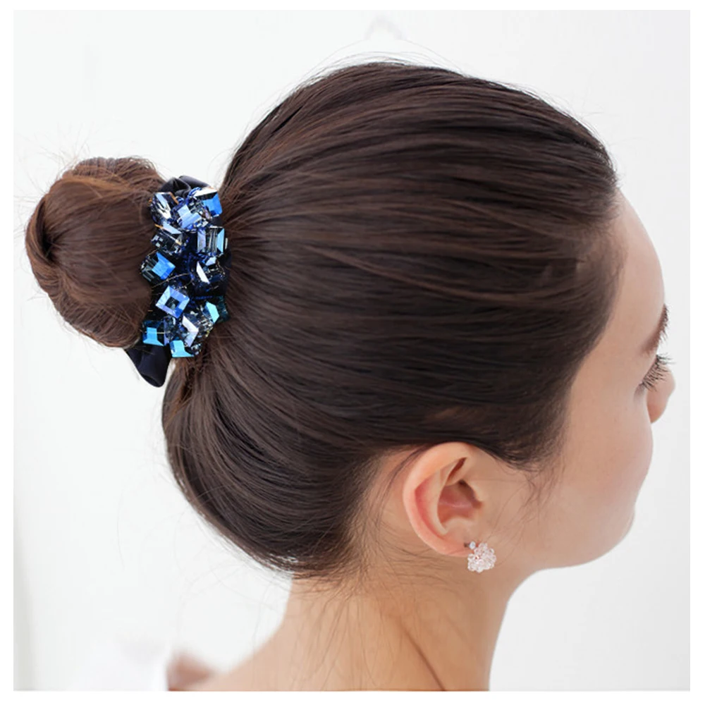 Women headwear elastic hair bands cute hair rope korean hair tie crystal hair band accessories for women