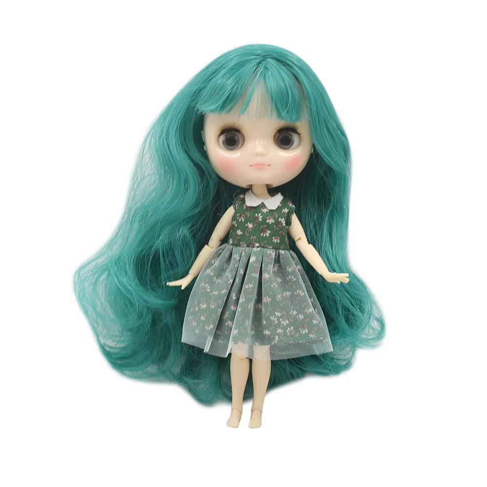 

DBS Nude middie blyth joint doll Green hair Transparent face suitable DIY gift for girl like the icy doll middle blyth BL1206