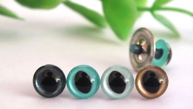 4color x each color 5pairs OLIVE CAT / FISH amiguumi animal safety eyes 7.5mm