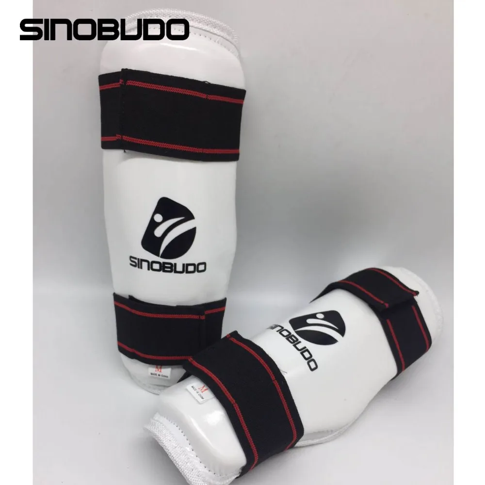 SINOBUDO ITF Newest Taekwondo Protective Shin Guard Taekwondo Leg Guards Taekwondo-protector High Boxing Sets