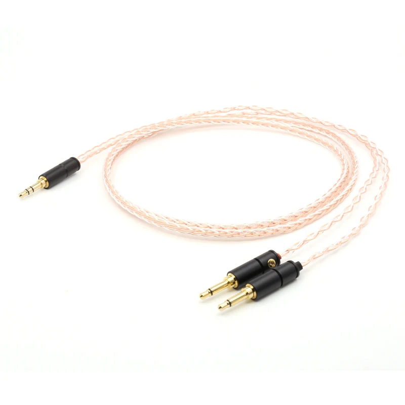 

1.2Meter/pieces 5N OFC copper upgrade audio earphone wire headphone cable for headset HD700