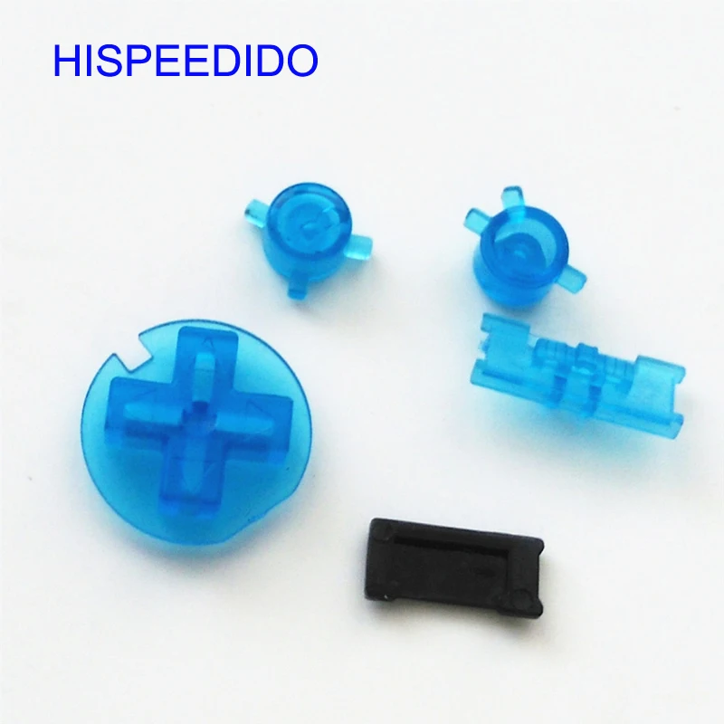 HISPEEDIDO 10 jogos/lote Conjunto de botões coloridos para Gameboy Color para console de jogos GBC ON OFF Botões AB D Pads substituição