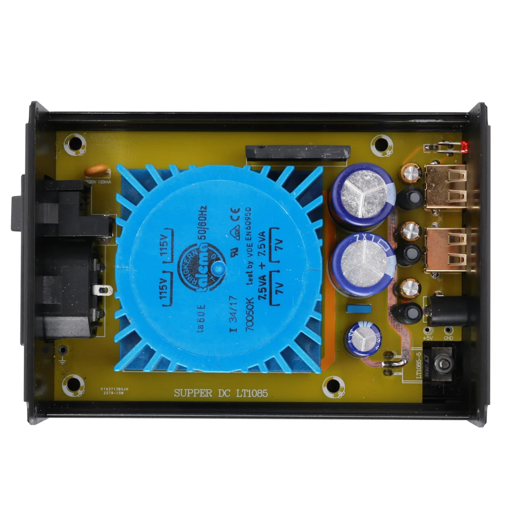 HIFI College HC306 TALEMA 5V USB 15W DC Dual Output Fever Linear Power Supply DC Regulator