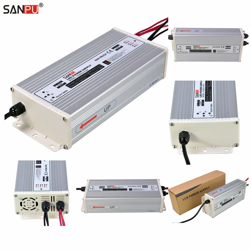 SANPU Transformers 24VDC 400W 16A 220V 110V AC to DC Switch Power Supply Driver for LEDs Rainproof Full Container Load Wholesale