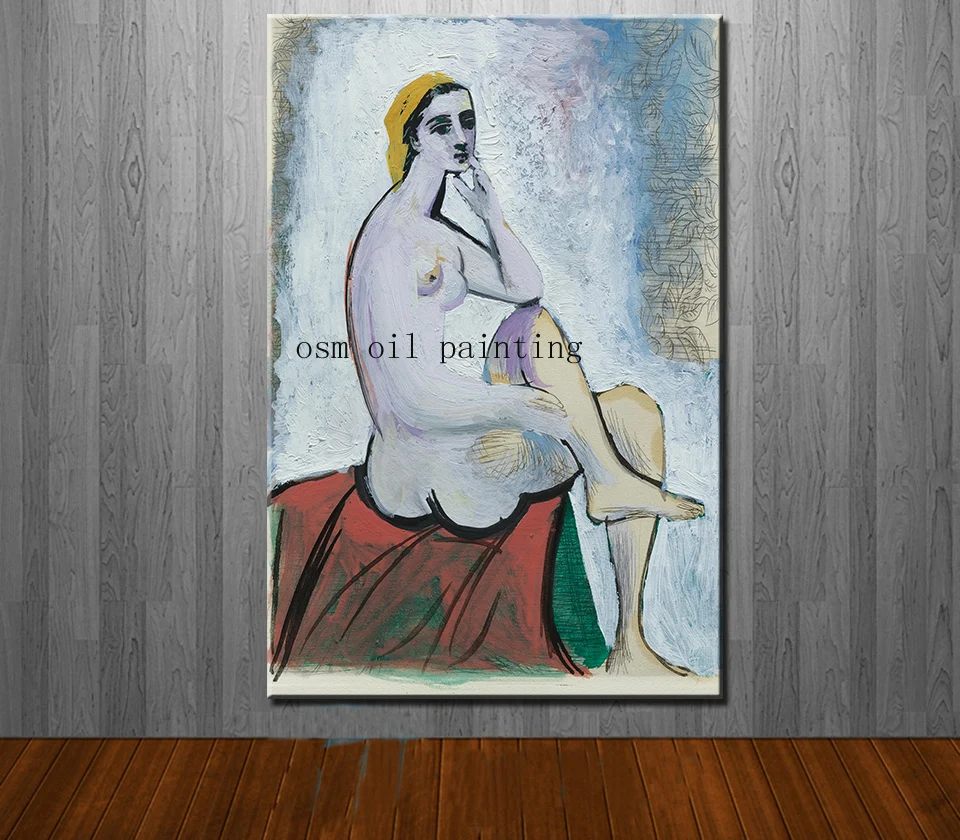 

HandPainted Abstract Fine Wall Art Home Decorative Painting Handmade Nude Sexy Lady Portrait Figure Knife Oil Painting on Canvas