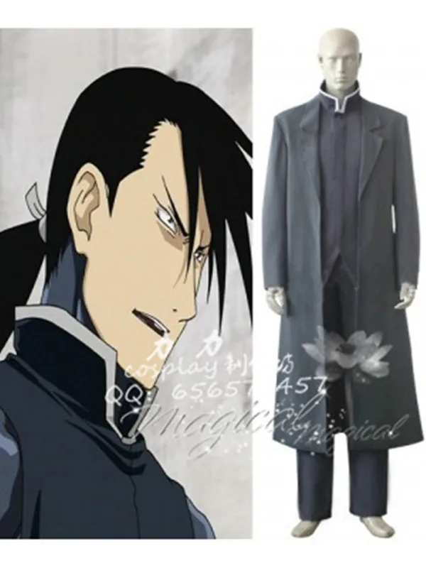 Fullmetal Alchemist Greed Cosplay Costume Anime Custom Made Uniform