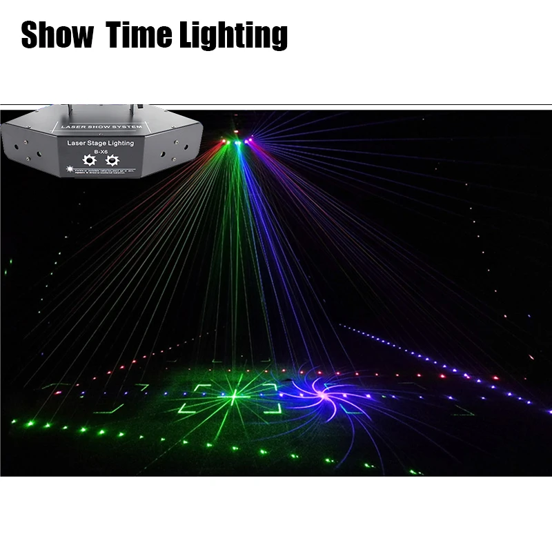 Disco Laser Light RGB Disco Laser Show Time projector Laser Dj DMX Show Party Lamp Disco Laser Stage Lighting