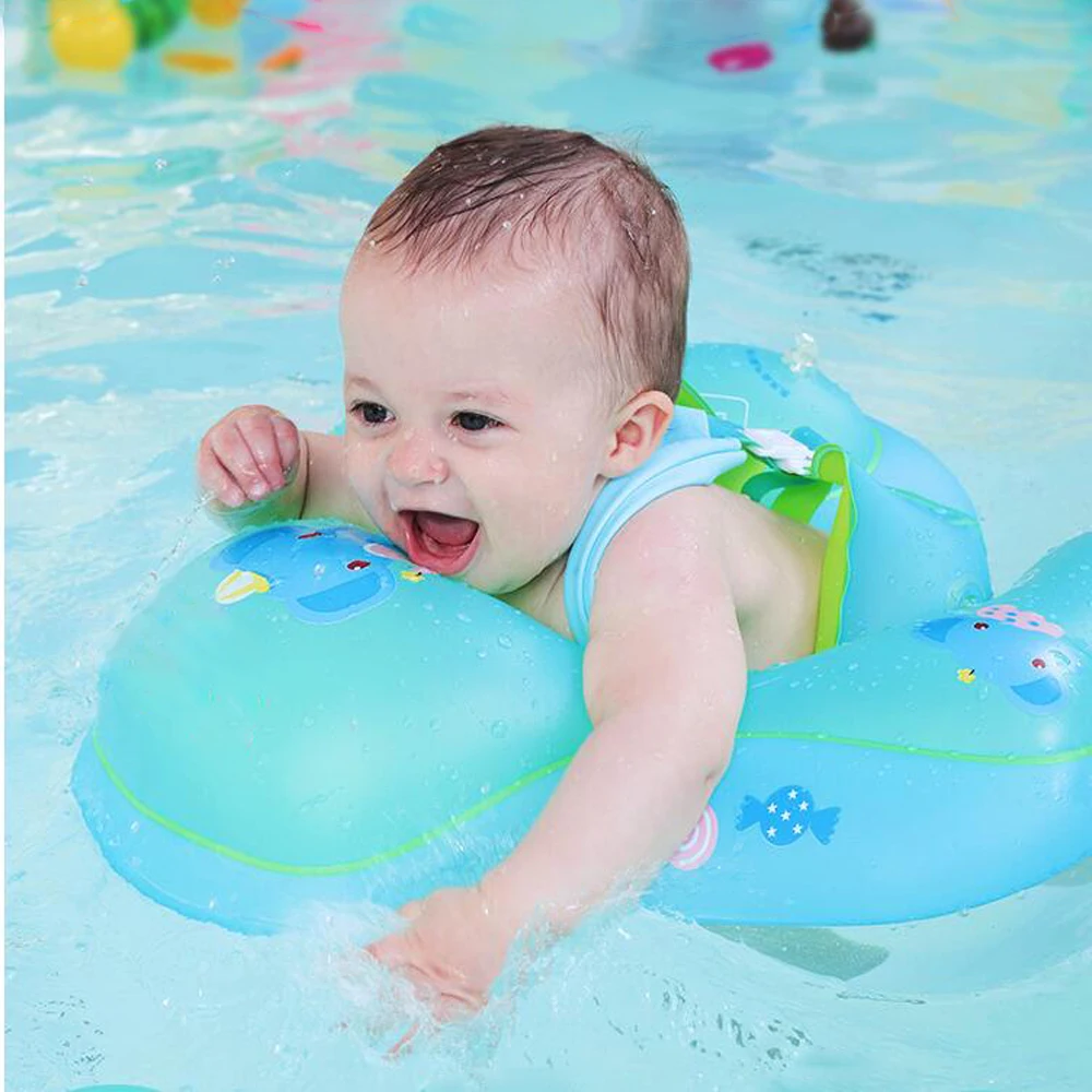 Boia de axila inflável para bebês, anel flutuante para crianças, acessório de piscina e boia de banho com círculo duplo para brinquedos