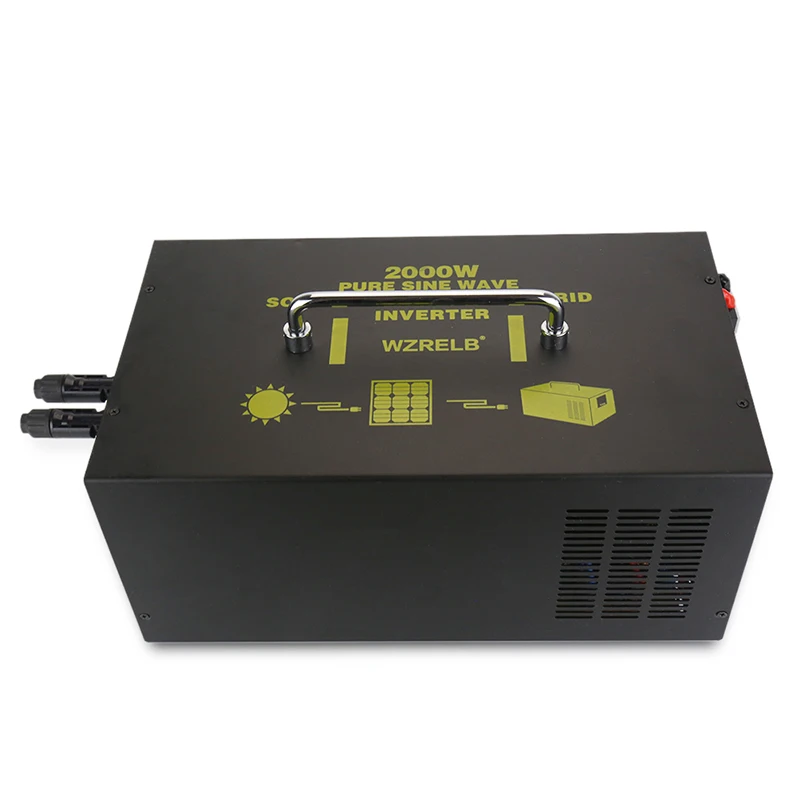 

2000W Pure Sine Wave Hybrid Power Inverter 24V DC to 220V AC/DC Converter LCD Display 24V/48V to 120V/230V/240V 30A Controller