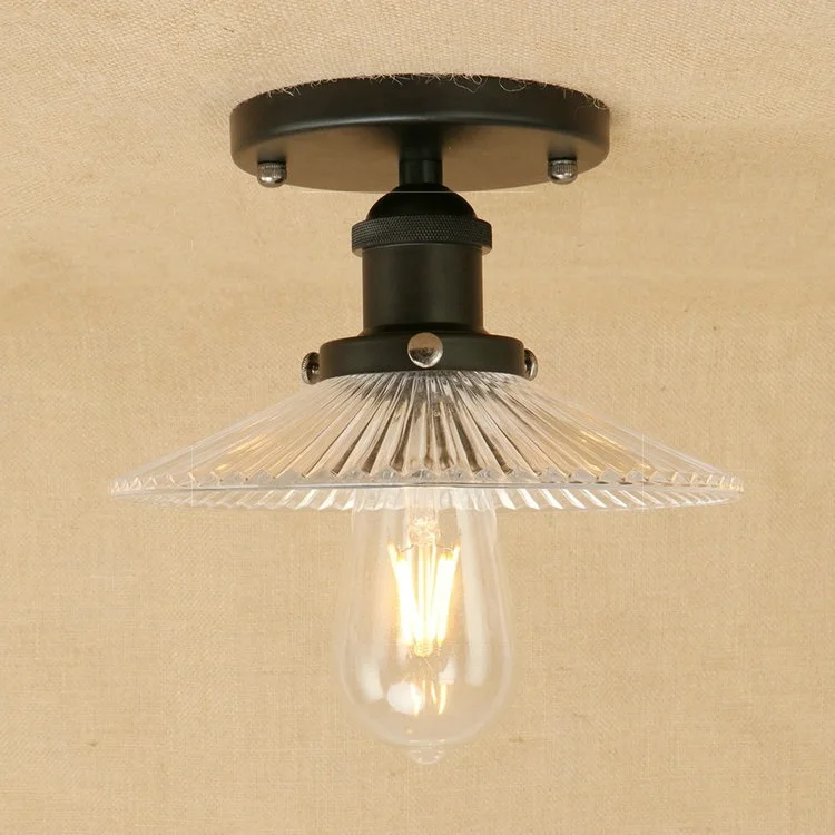 

IWHD Glass Ceiling Lights Vintage Living Room Lamparas de techo Bedroom LED Ceiling Lamp For Kitchen Home Lighting Fixtures