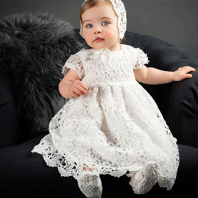 

1 Year Birthday Baby Girl Dresses For Baptism Bebes Christening Gown Wedding Party Pageant Lace Dress Newborn Toddler infant kid