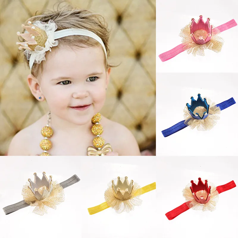 Baby Girl Headband Bow Newborn Baby Kids Flower Crown Soft Elastic Tiara Hair Band Headband Baby Girl Accessories Birthdays