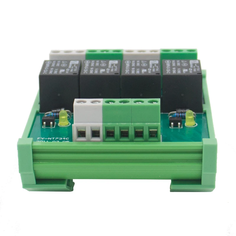 4 channel T73 AC/DC 24V DIN Rail Mount Relay Module