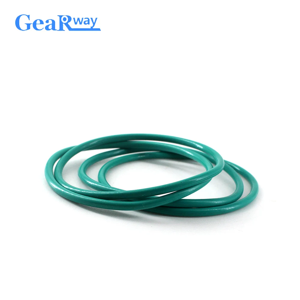 Gearway 2.5mm CS Fluorine Rubber O Ring Seal Gasket Green FKM O Ring Sealing 71/72/73/74/86/87/98mm OD O Ring Seal Washer