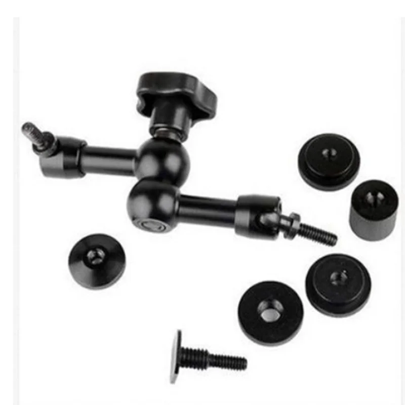 Accesorios de estudio fotográfico, brazo conector de zapata caliente mágico articulado de fricción de 7 pulgadas para cámara, Monitor LCD, trípode de luz LED, 1/4