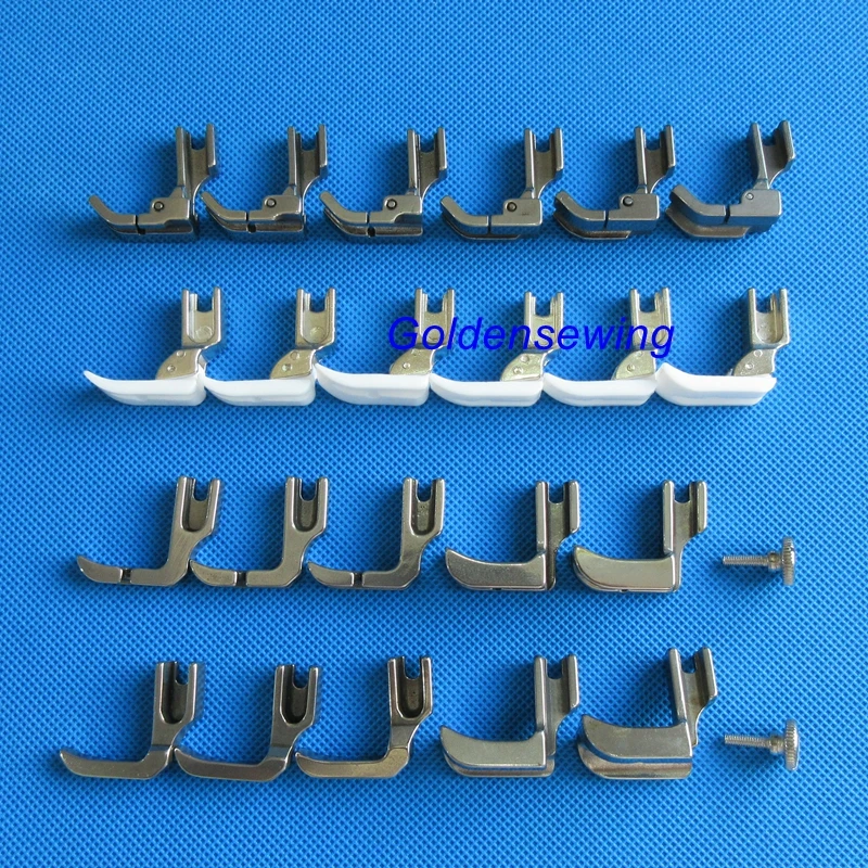 22 PCS ZIPPER-PIPING-CORDING foot for Singer 451K,591D,660A,700,771 Centurion 120D