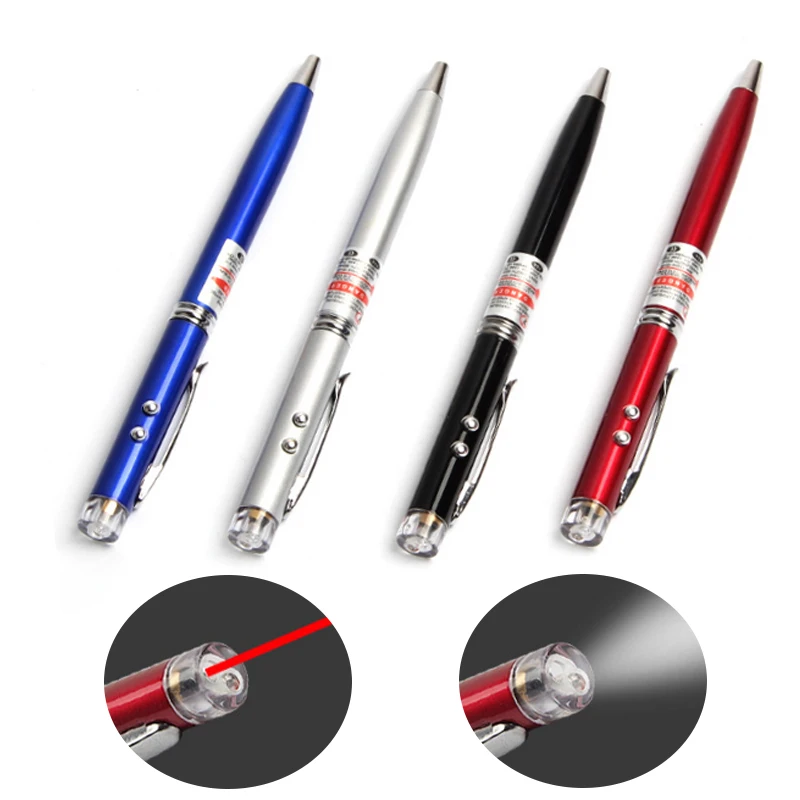 

4 in 1 Multifunctional Outdoor Self-defense Flashlight Pen Laser Write Infrared Electronic pointer SOS High Power 50m Arrange