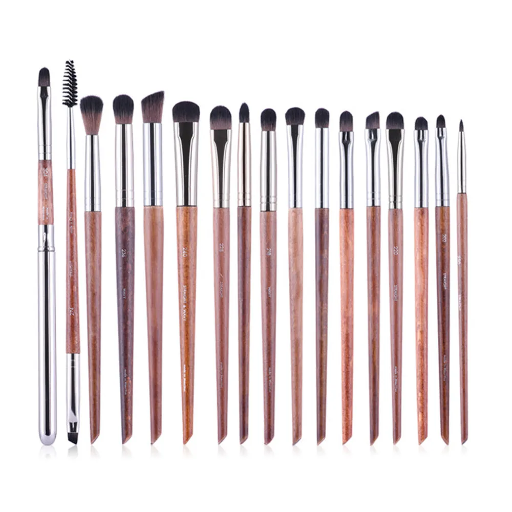 MUFE-SERIES 38-Brushes Complete Brush Set - Wooden Handle Soft Synthetic Hair Professional Beauty Makeup Brushes Kit Tools