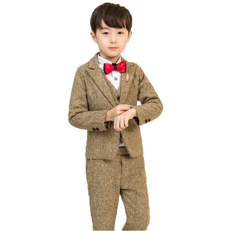 

School Kids Formal Costumes Boys Mariage Suits for Weddings Enfant Garcon Boys Party Tuxedos Blazer Kids Piano Performance Suit