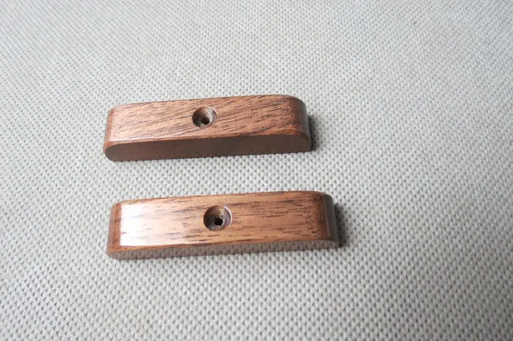 2PCS Beautiful BLACK WALNUT THUMB REST FOR BASS GUITAR thumbrest #246