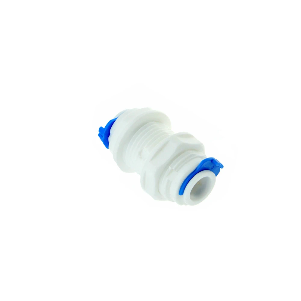 

Reverse Osmosis System Straight Bulkhead Equal 1/4" 3/8" OD Hose Connection Coupling RO Water Plastic Quick Fitting Connector