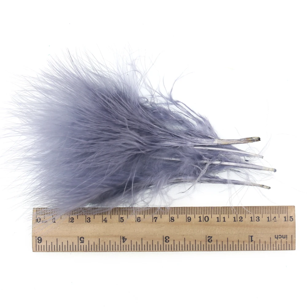 Bimoo 50 sztuk/paczka kolorowe długie marabut pióro do wiązania Streamer Flies Jig przynęta Woolly Bugger Leech Fly Bait Fish Tying materiał