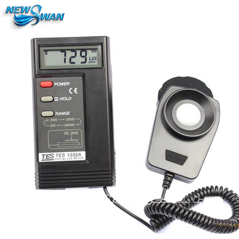 TES-1332A Digital Lux Light Meter fotometro termometro portatile